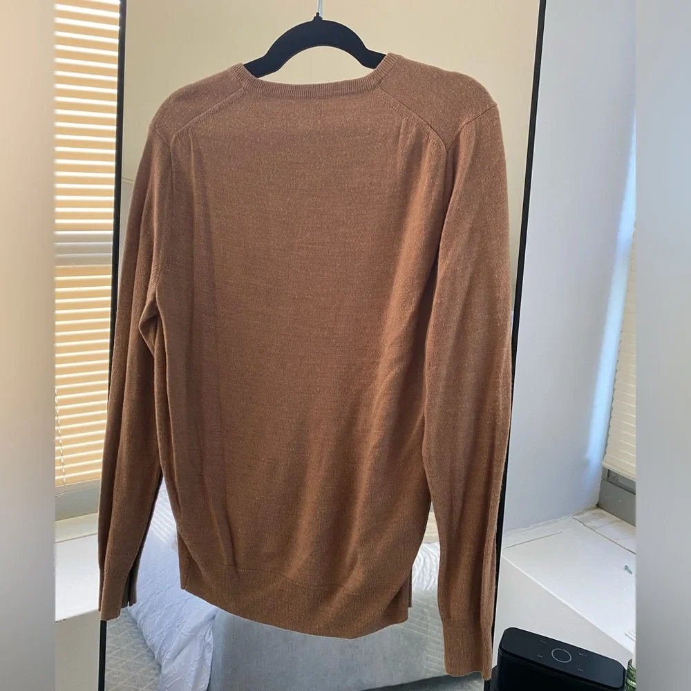 J. Crew - Camel/Tan Merino Wool Crewneck Sweater - Size M